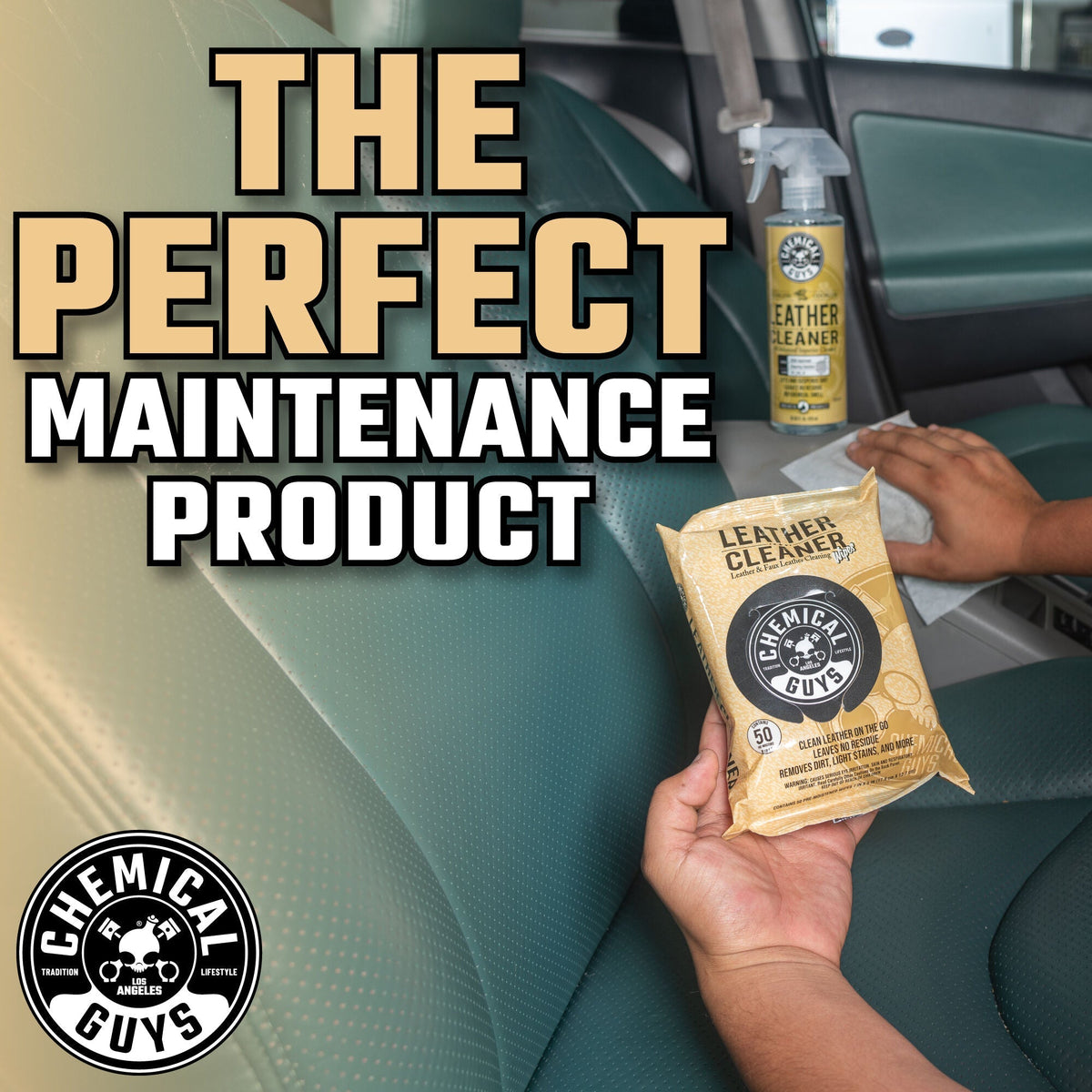 Chemical Guys Leather Cleaner Wipes
