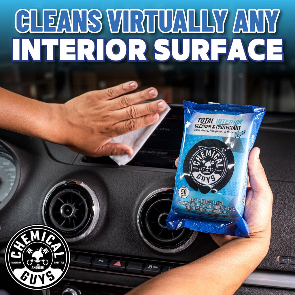 Chemical Guys Total Interior Cleaner & Protectant Car Cleaning Wipes