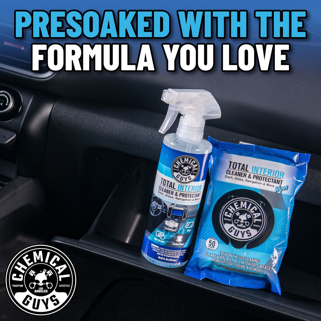 Chemical Guys Total Interior Cleaner & Protectant Car Cleaning Wipes