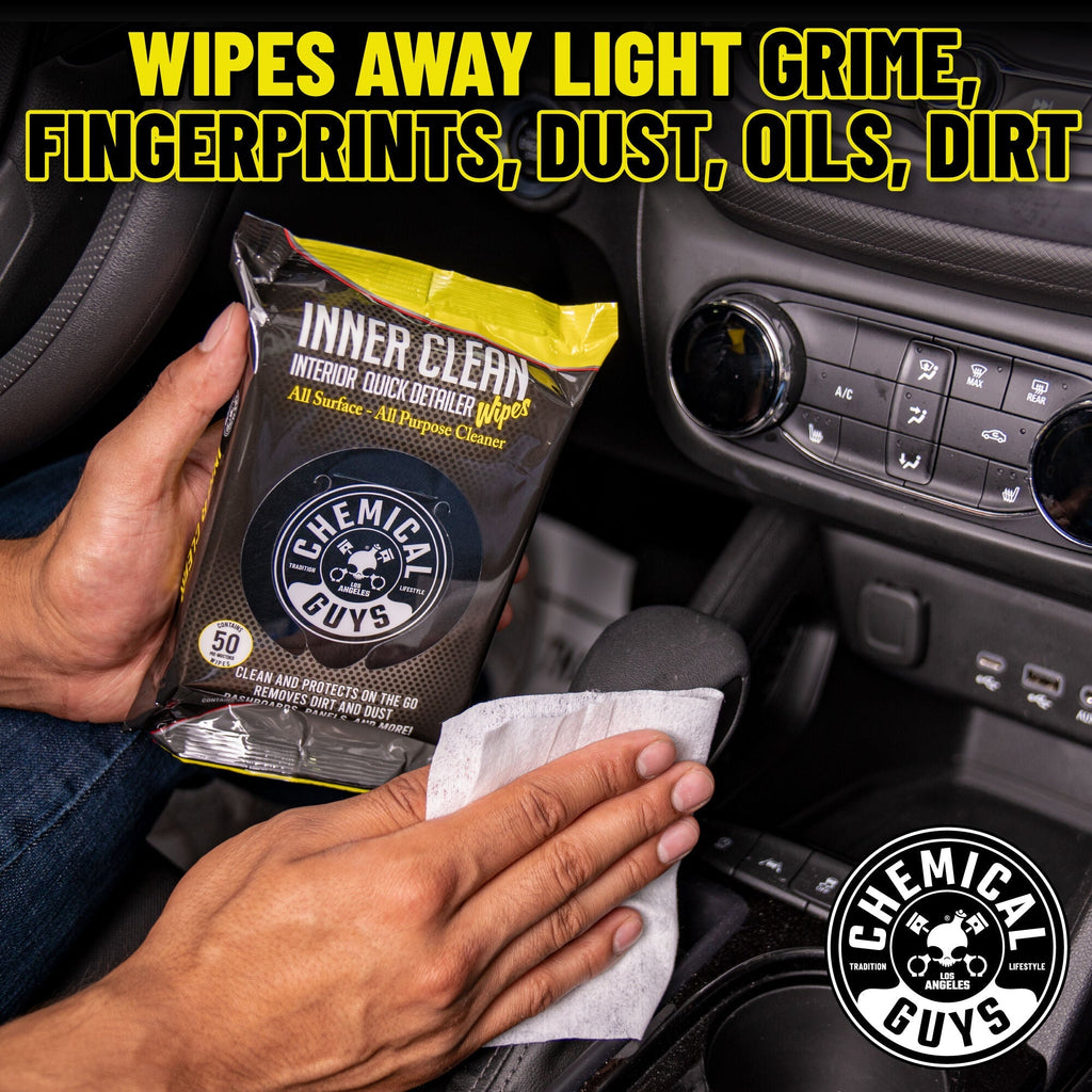 Chemical Guys Inner Clean Interior Quick Detailer & Protectant Car Wipes