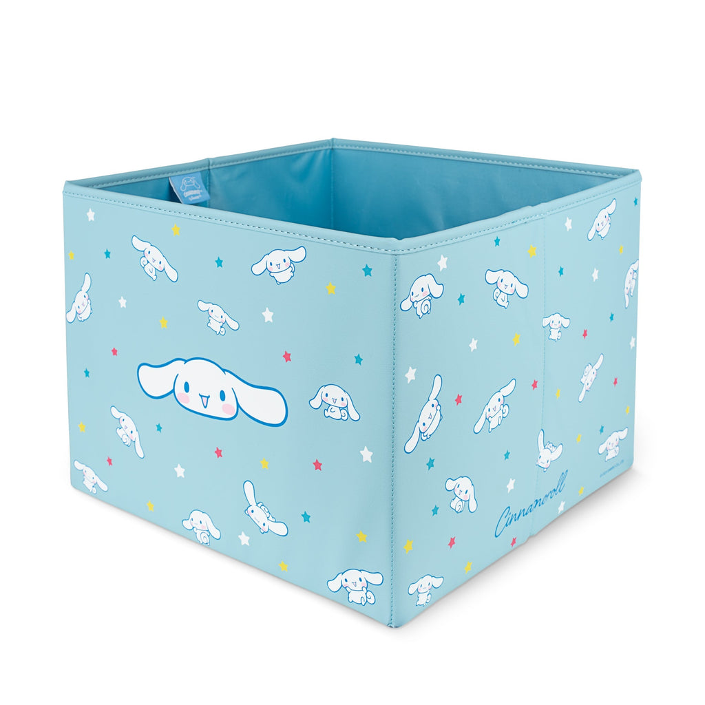 Sanrio Cinnamoroll Car Trunk Organizer and Storage Bin - Collapsible Compartment, Heavy Duty, Fold Up for Easy Storage, Automotive Seat Cargo for Groceries Tools - 12.5L x 12.5W x 9H