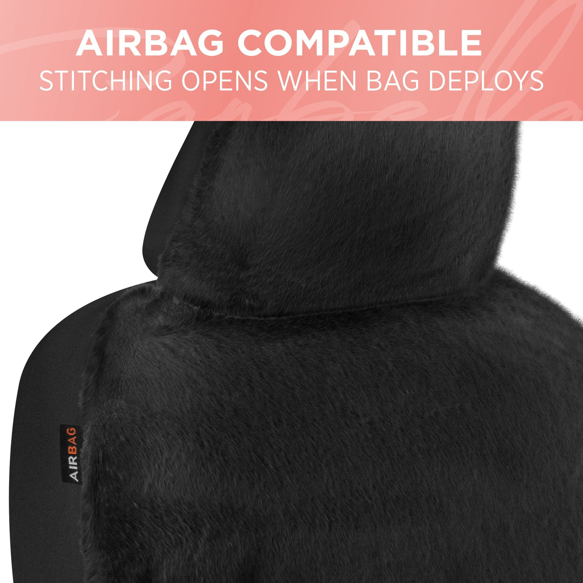 Carbella 2-Pack Plush Fleece Front Seat Covers
