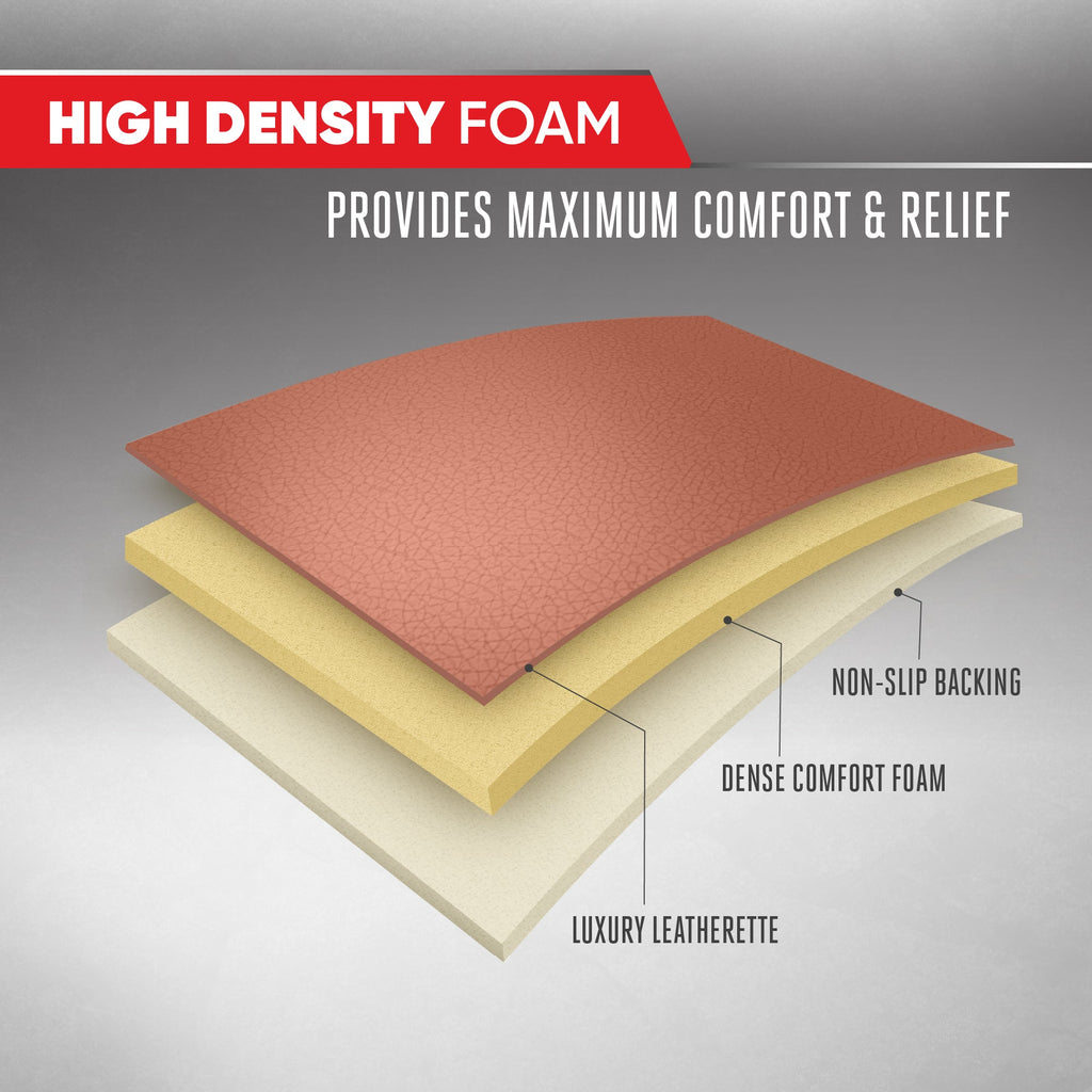 Motor Trend Faux Leather Front Seat Cover for Cars - Set of 2 Brown Front Car Seat Covers for SUV & Truck with Storage Pockets - Automotive Car Seats Cover Protector - For Bottom Cushion Coverage Only