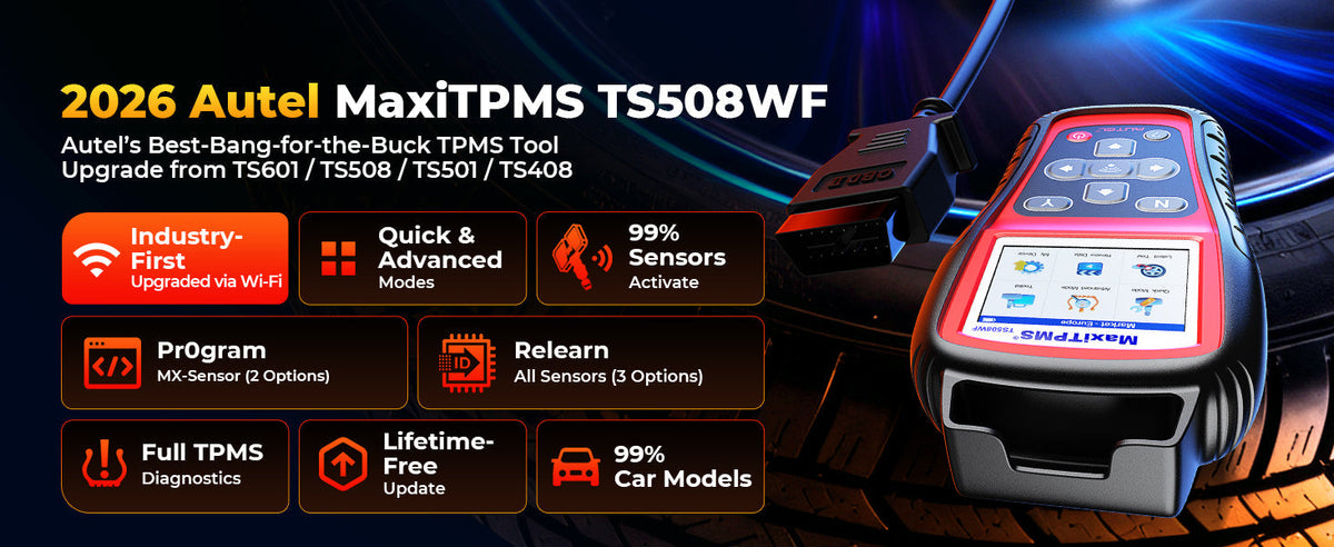 Autel MaxiTPMS TS508WF TPMS Service and Programming Tool