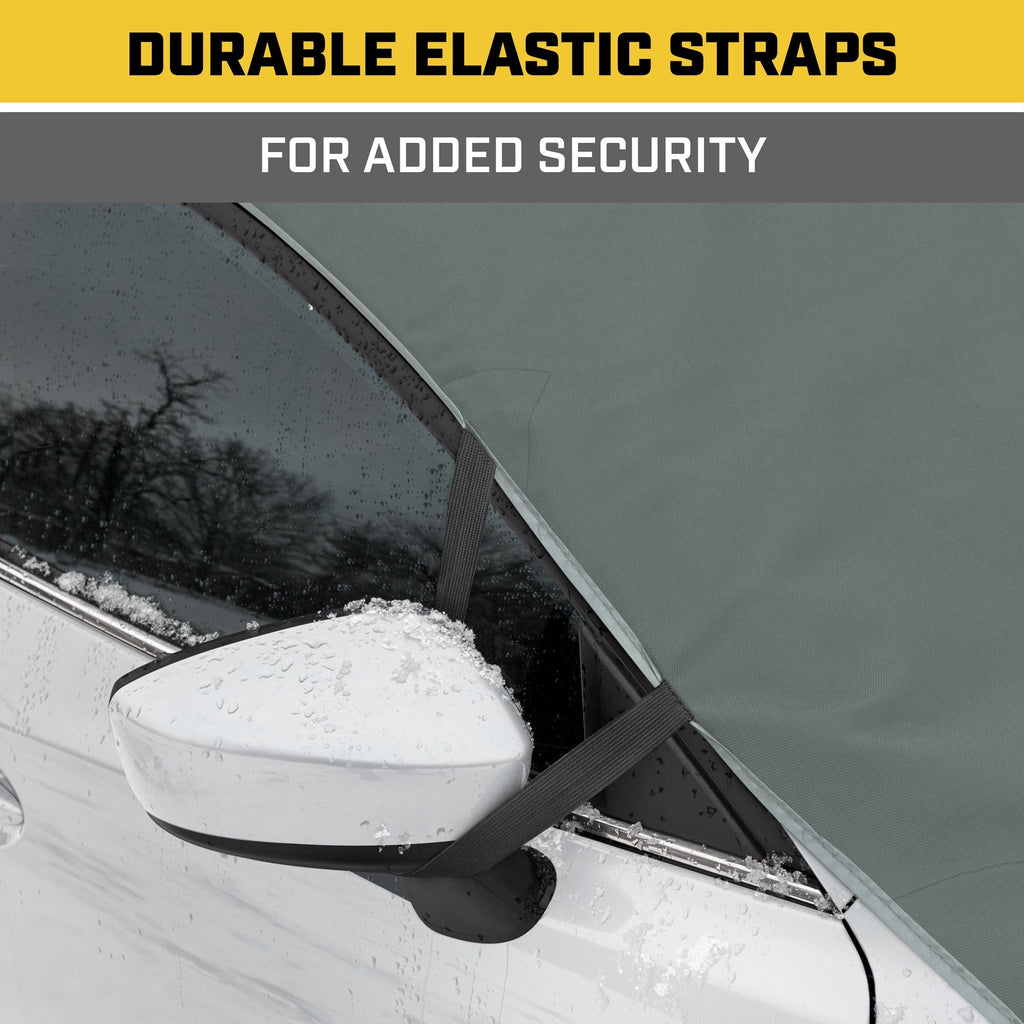 Cat® Windshield Snow Cover, Toughest Car Frost Protector for Ice & Sleet, Weatherproof for Winter, Includes Anti-Theft Straps, Freeze Protector for Auto Car Truck Van SUV