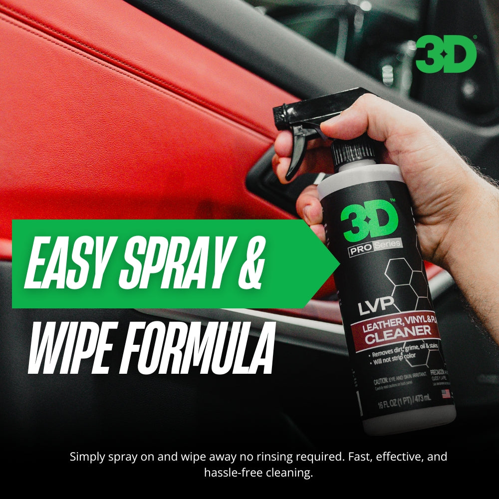 3D Car Care Leather, Vinyl, Plastic Interior Cleaner