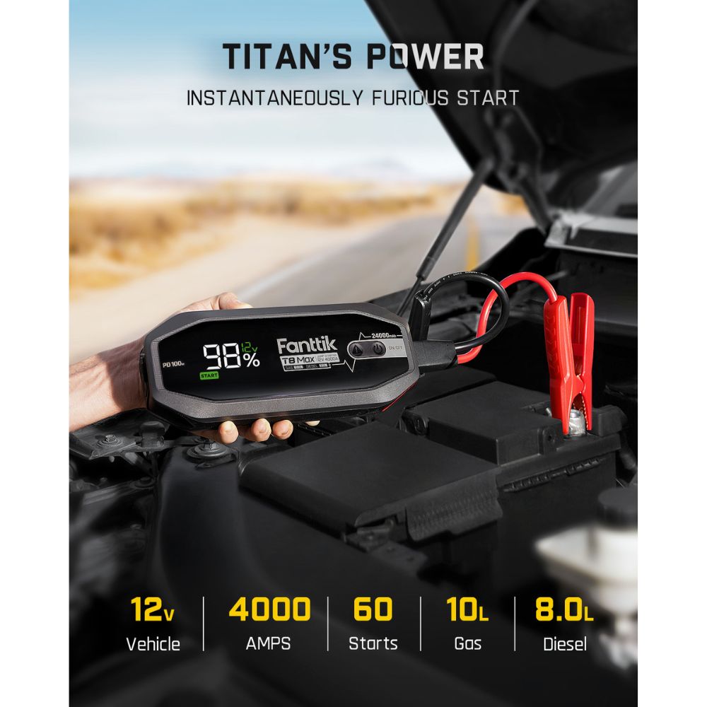 Fanttik T8 MAX 4000A Portable Jump Starter - image 2