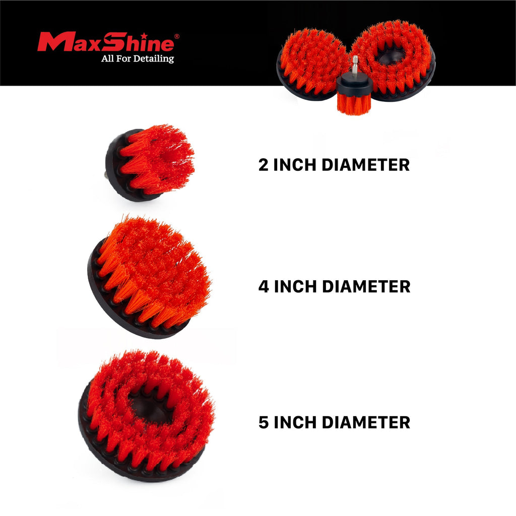 MaxShine Drill Brush for Car | Drill Carpet Detailing Brushes