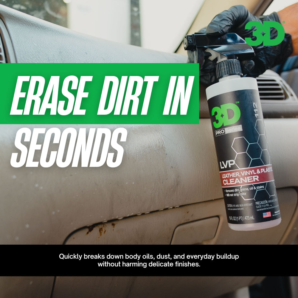 3D Car Care Leather, Vinyl, Plastic Interior Cleaner