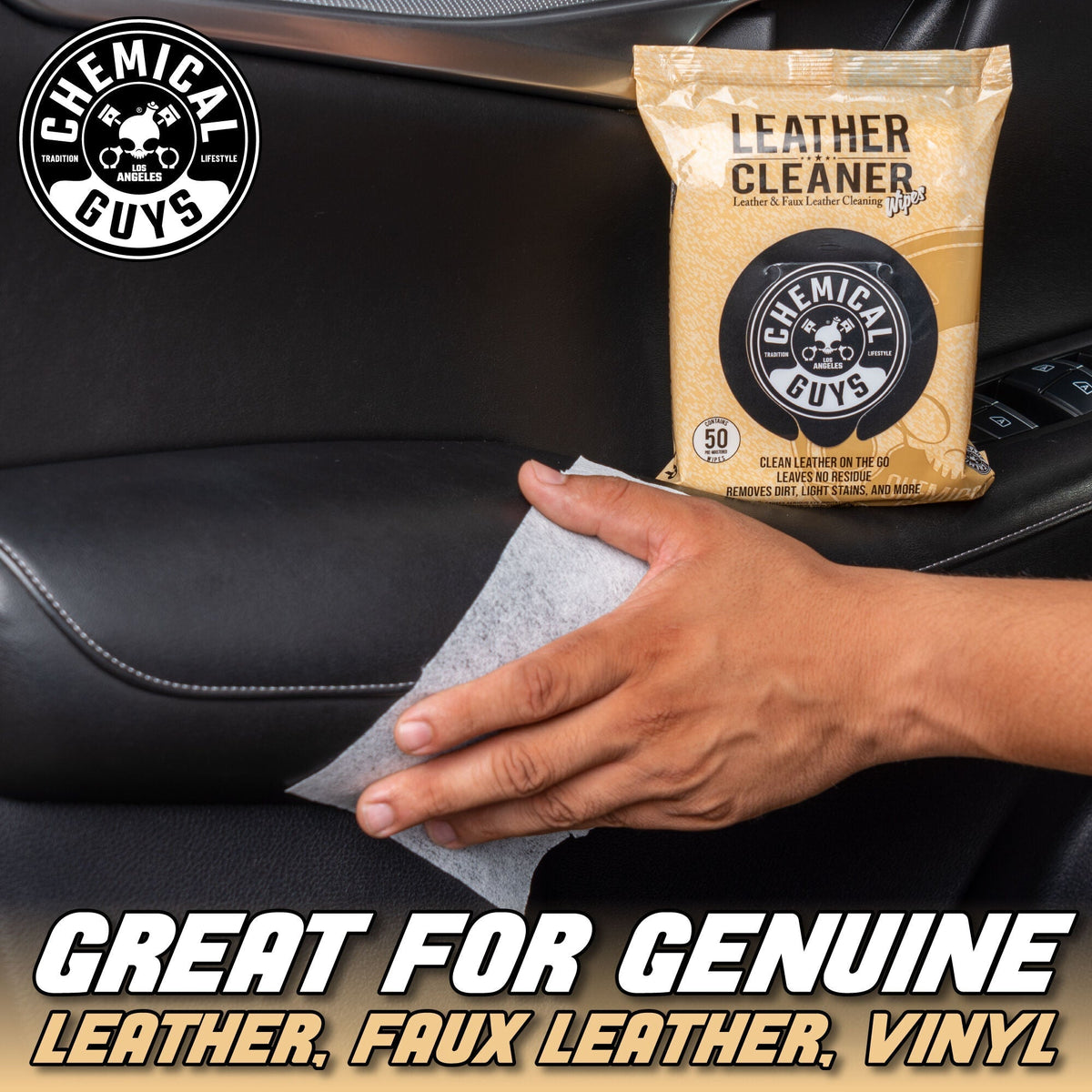 Chemical Guys Leather Cleaner Wipes