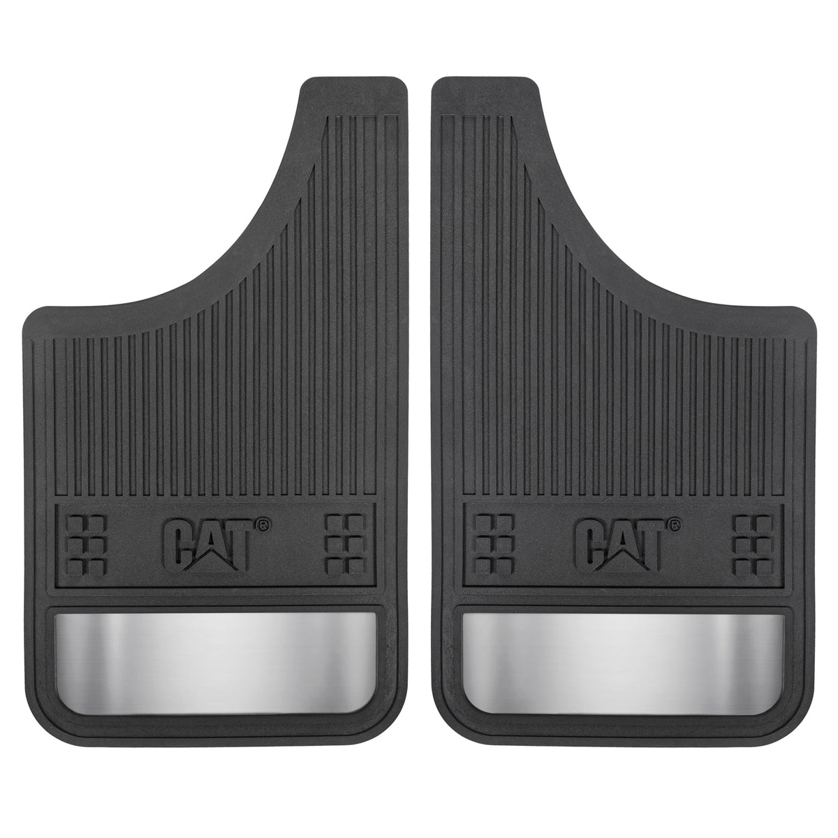 CAT 2-Pack Ultra Tough Rubber Mud Flaps Splash Guards with Reflectors