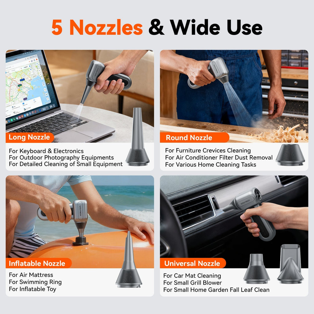 WOLFBOX MF70 Compressed Air Duster