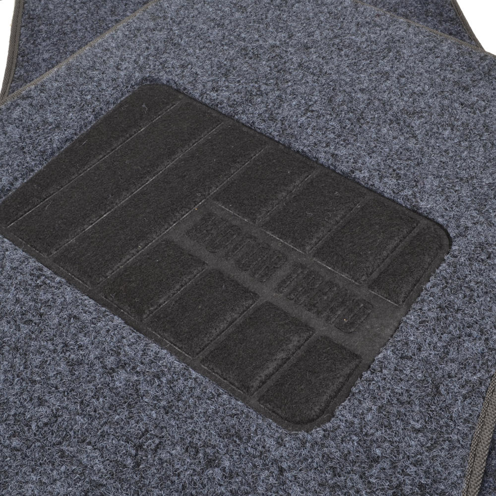 MotorTrend 4-Piece FatRug Premium Carpet Front Floor Mats and Rear Floor Mats with Heel Padding
