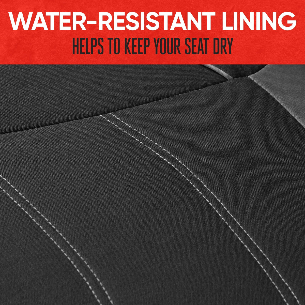 MotorTrend 2-Pack Fabric Cloth Two-Tone Front Seat Covers