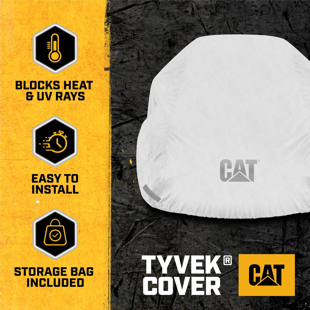 CAT Ultimate Tyvek Vehicle Cover for Cars, SUVS, Trucks, Vans - All Weather, Breathable M (170" x 80" x 69")