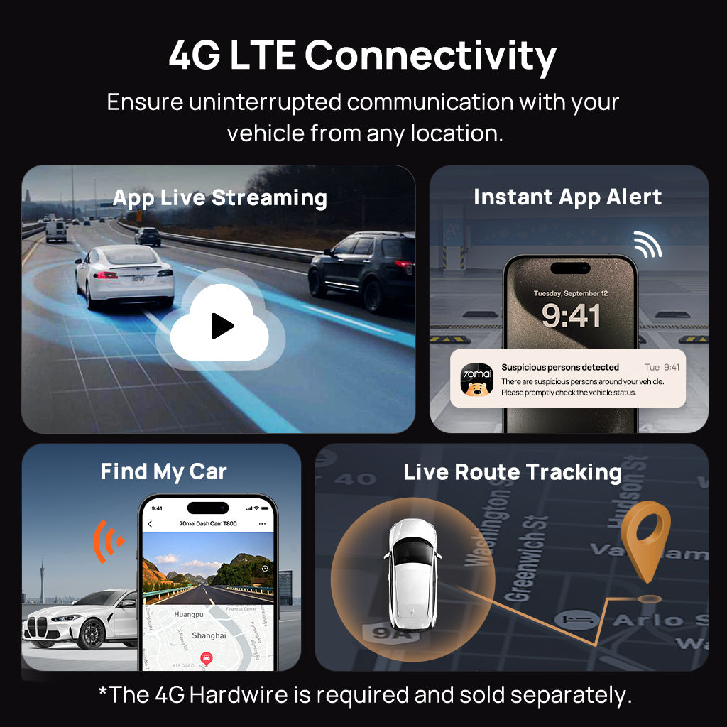 70mai Dash Cam 4K T800 3-Channel - image 8