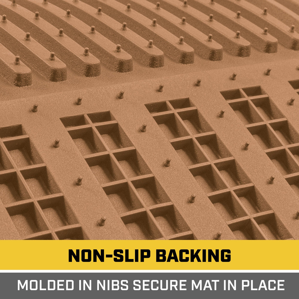 CAT 3-Piece ToughLiner Front Floor Mats and Rear Floor Mats - Heavy Duty, All Weather, Trim to Fit