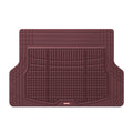 Motor Trend FlexTough Rear Cargo Mat - Heavy-Duty Trimmable Car Trunk Mat for Back of SUV, Universal Rear Cargo Liner for SUV, Flexible Trunk Liner, Automotive Floor Mats & Cargo Liners (Burgundy)