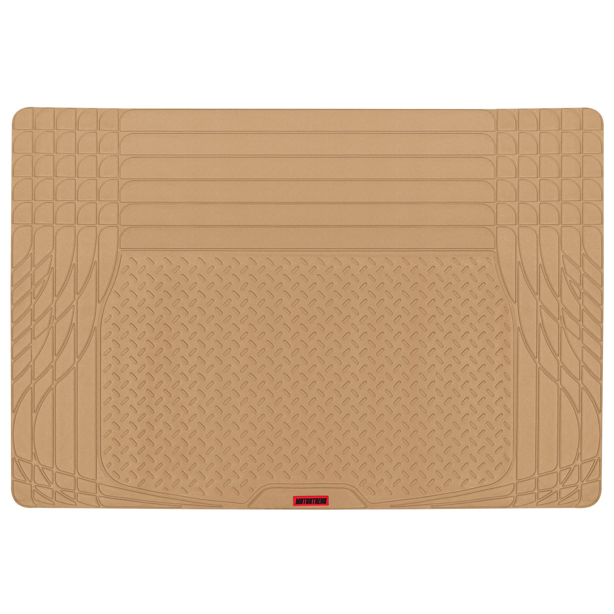 MotorTrend Utility Trunk/Cargo Liner Mat - Heavy Duty, All Weather, Trim to Fit - Beige