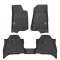 CAT 3-Piece JustFit™ 3D Front Liner Mats and Rear Liner Mats for Jeep Wrangler 4XE (2021 - 2026) - Heavy Duty, All Weather, Custom Fit