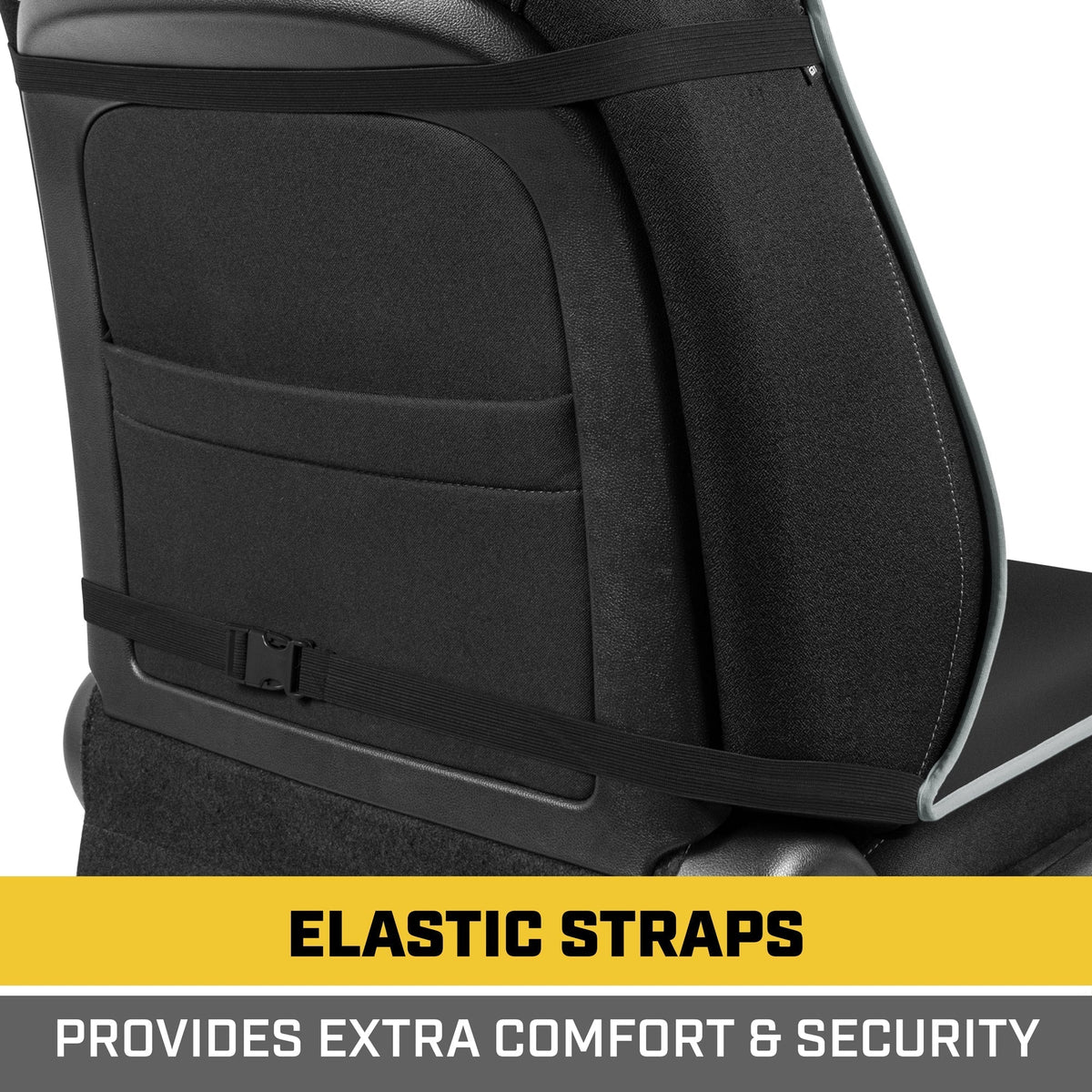 Cat® Waterproof Car Seat Covers for Front Seats, 2 Pack with Black Trim - Durable Neoprene Seat Covers for Cars, Fits 95% of Cars Trucks SUV, Ideal Seat Protector for Leather Seats