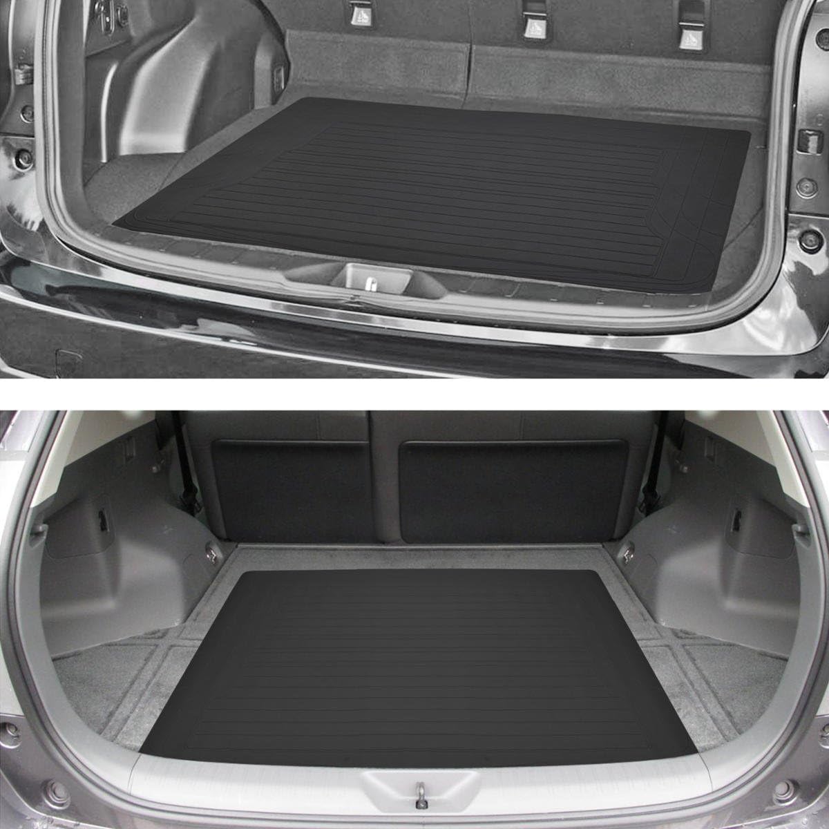 Motor Trend Heavy Duty Utility Cargo Liner Floor Mats for Car Truck SUV, Universal Trimmable to Fit, Foldable, Cargo & Trunk All Weather Protection (Multiple Colors)