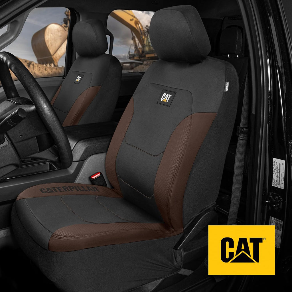 Cat® Flexfit™ Automotive Seat Covers for Cars Trucks and SUVs (Set of 2) - Car Seat Covers for Front Seats, Truck Seat Protectors , Auto Interior Covers