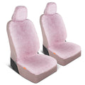 Carbella Plush Sherpa Fleece Front Car Seat Cover - Pink