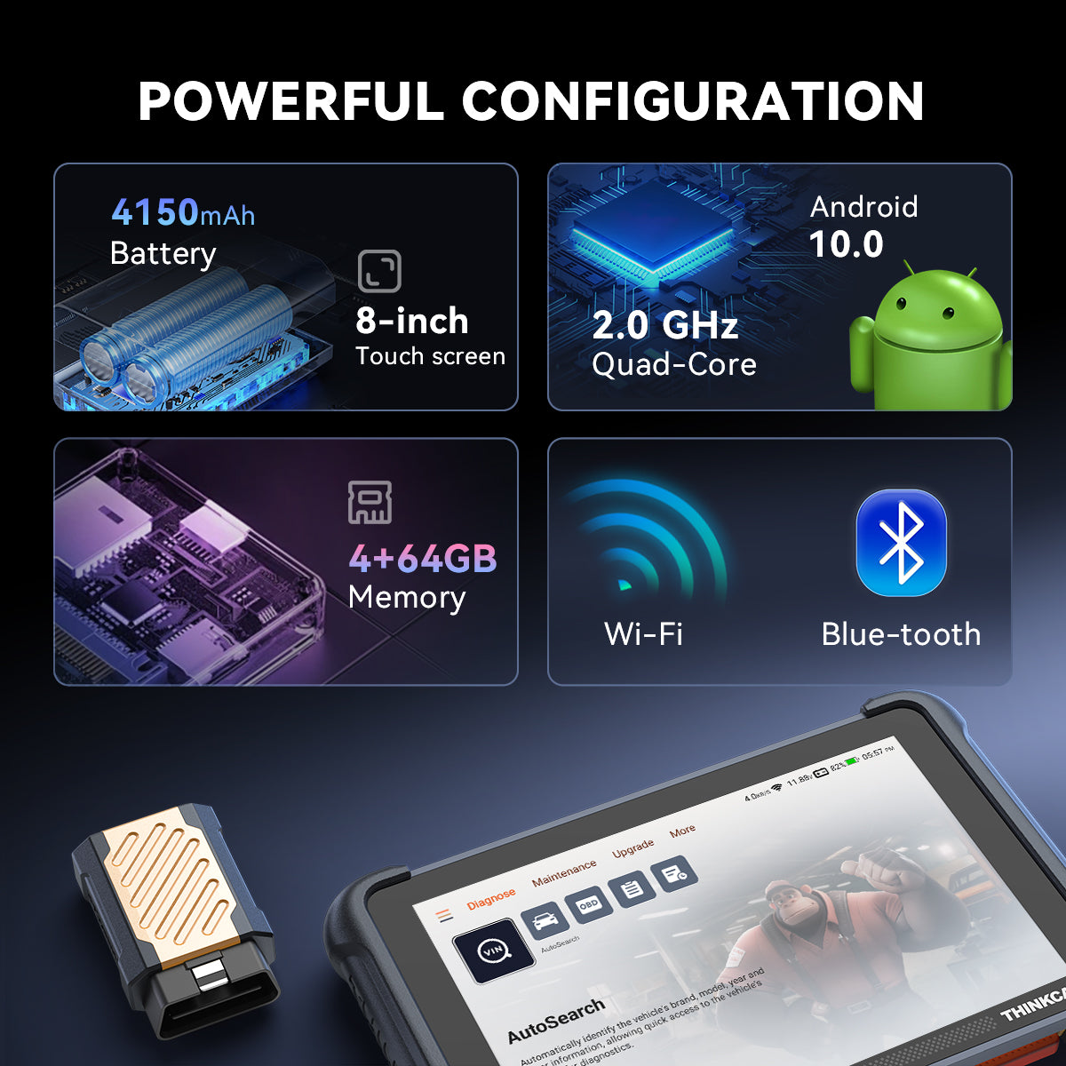 THINKCAR THINKSCAN 689BT Bidirectional Diagnostic Scan Tool - image 5