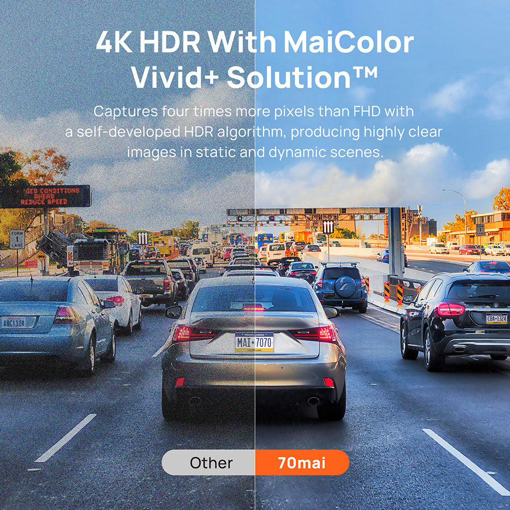 70mai Dash Cam 4K A810 with Sony STARVIS 2 - image 3