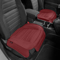 Motor Trend Faux Leather Front Seat Cover for Cars - Set of 2 Burgundy Front Car Seat Covers for SUV & Truck with Storage Pockets - Automotive Car Seats Cover Protector - Bottom Cushion Coverage Only