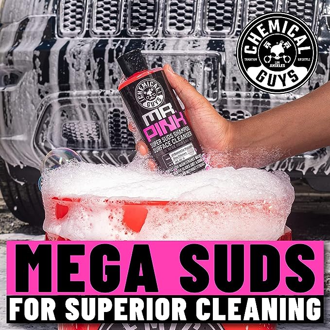 Chemical Guys Mr. Pink Foam Party Car Wash Deluxe Kit with Foam Gun