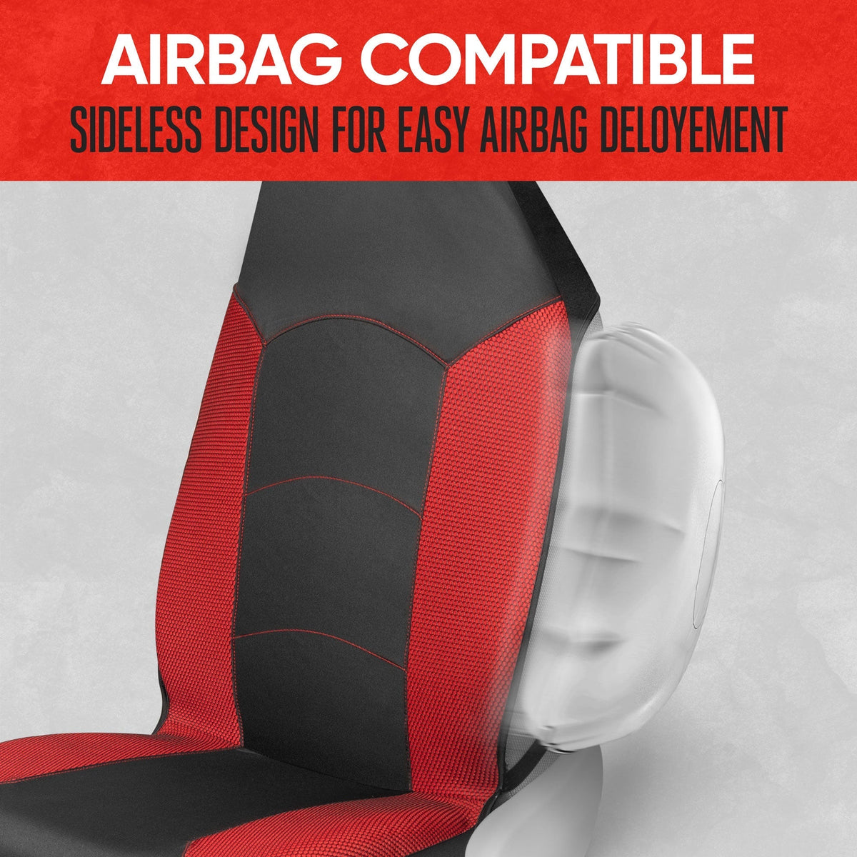 MotorTrend 2-Pack Sideless High Back Front Seat Covers