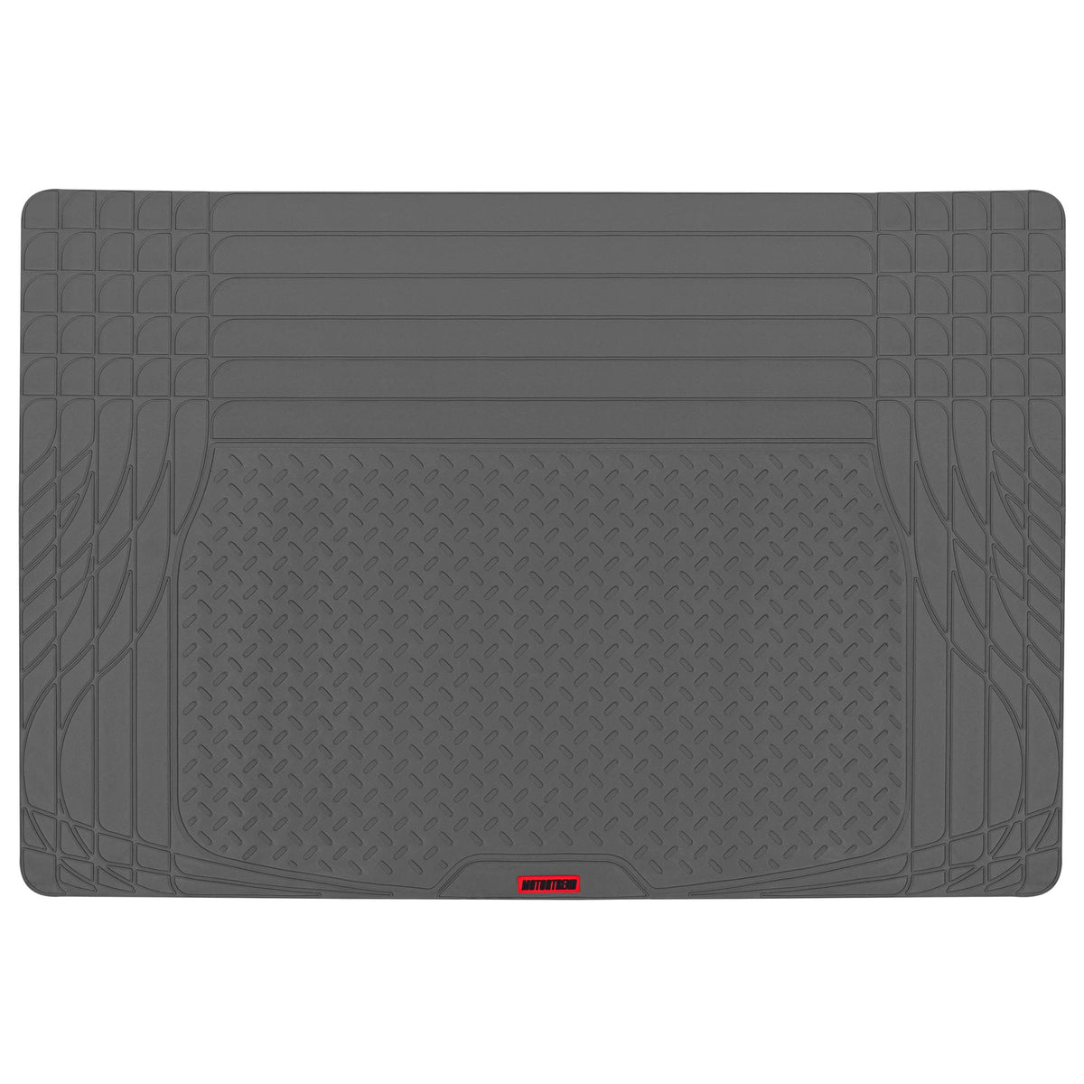 MotorTrend Utility Trunk/Cargo Liner Mat - Heavy Duty, All Weather, Trim to Fit - Gray
