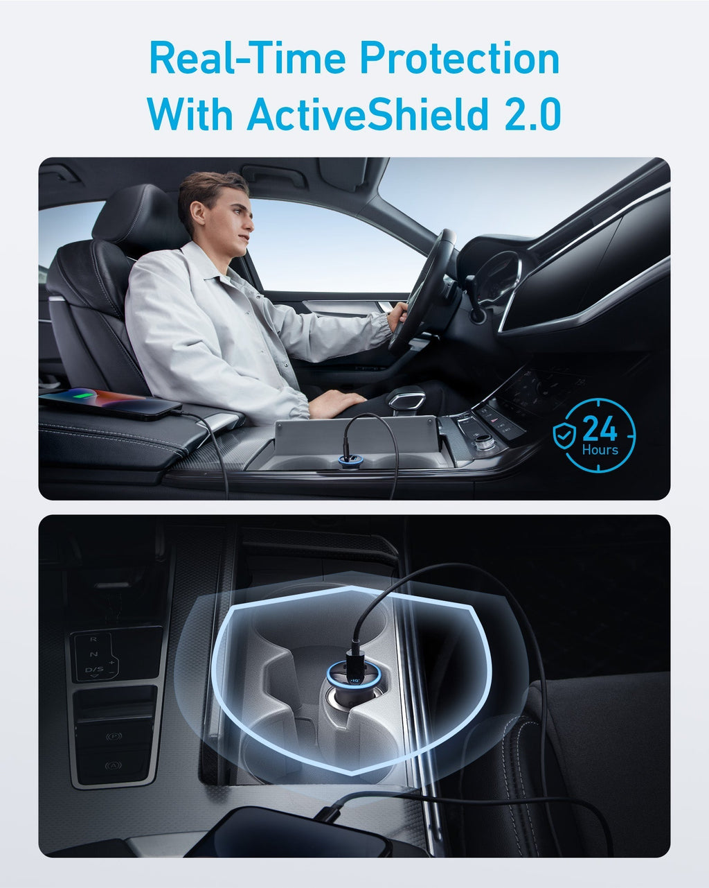 Anker 323 Car Charger 52.5W Dual-Port Fast Charger - image 5