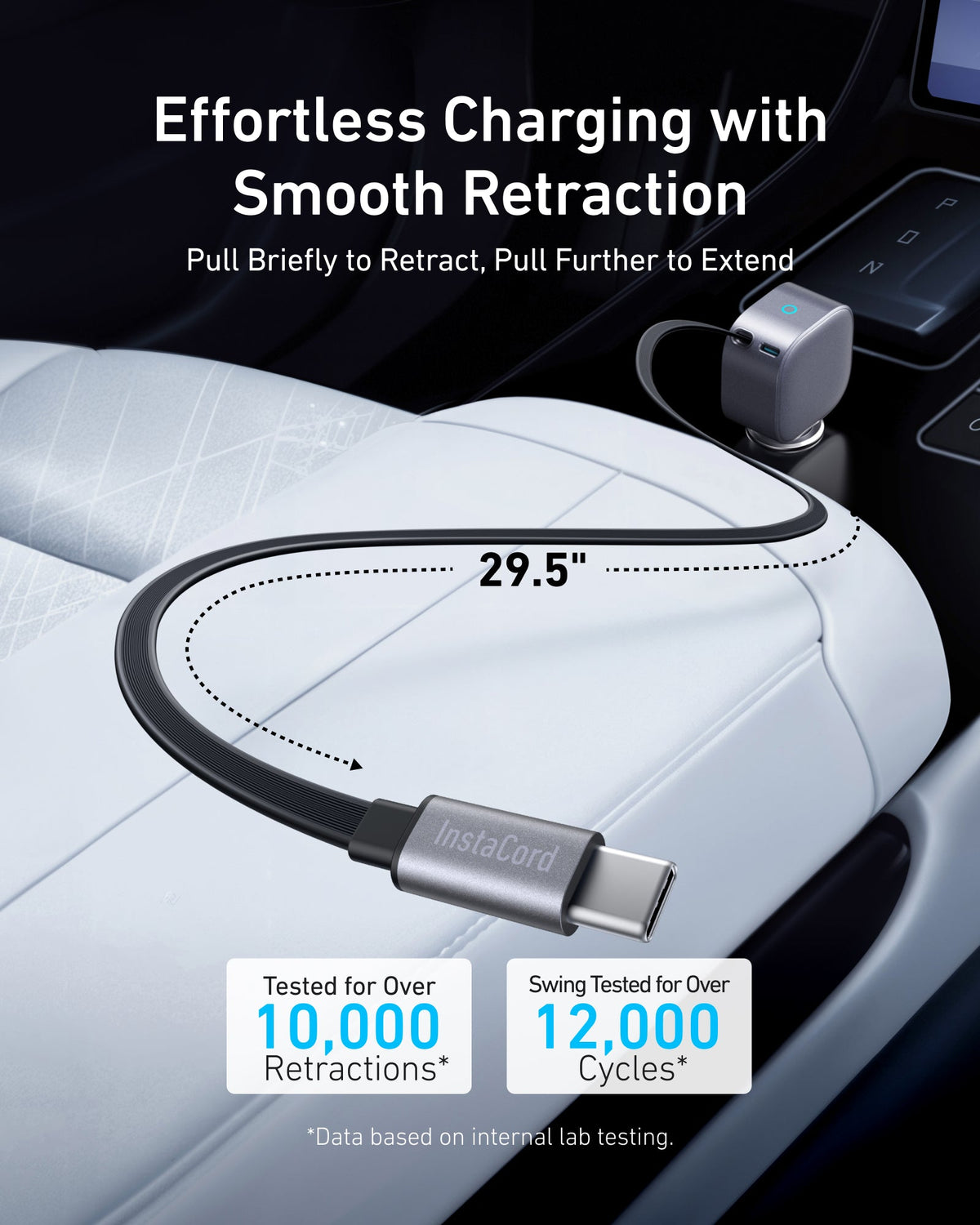 Anker Nano 75W Car Charger with Retractable USB-C Cable - image 4