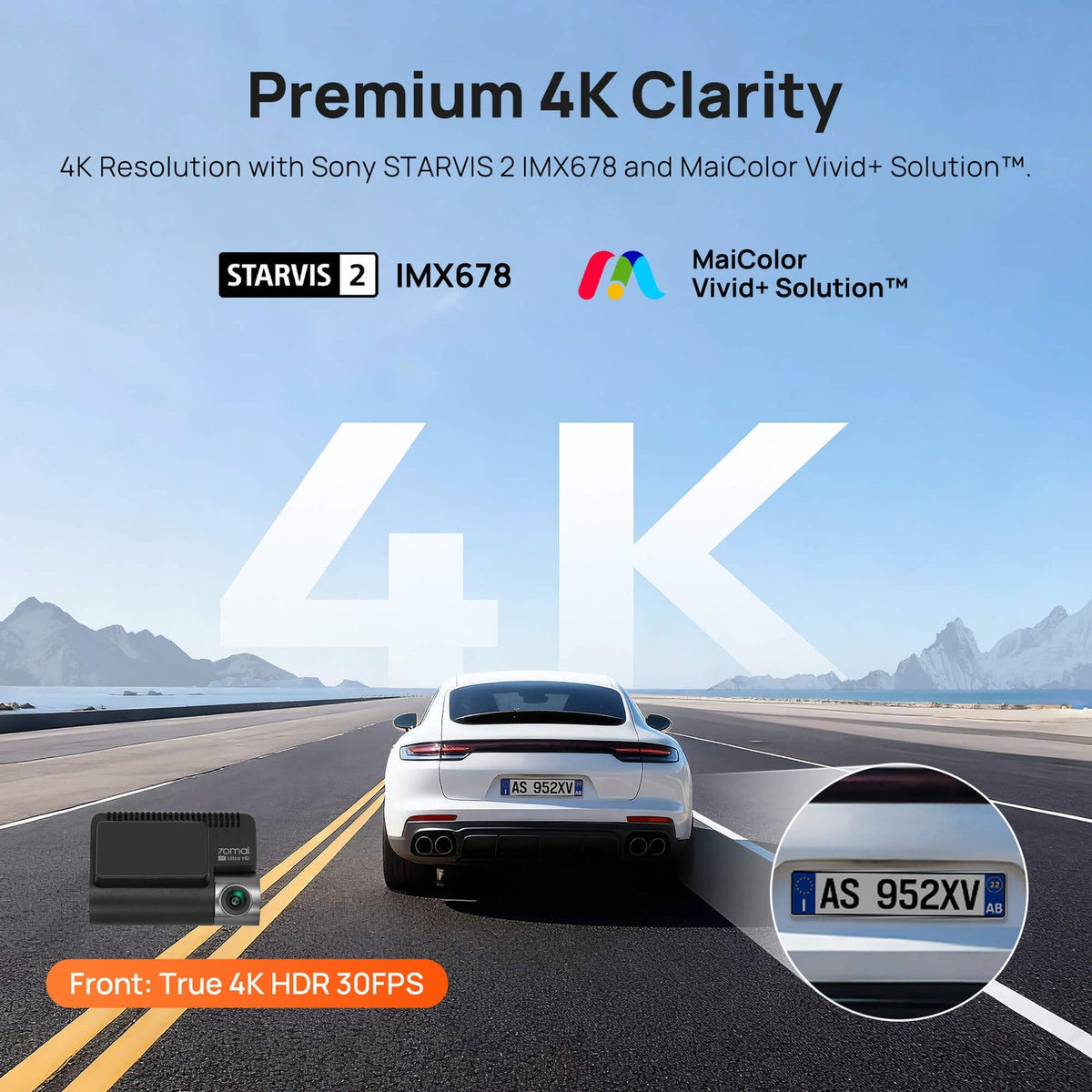 70mai Dash Cam 4K A810S with Sony STARVIS 2 - image 4