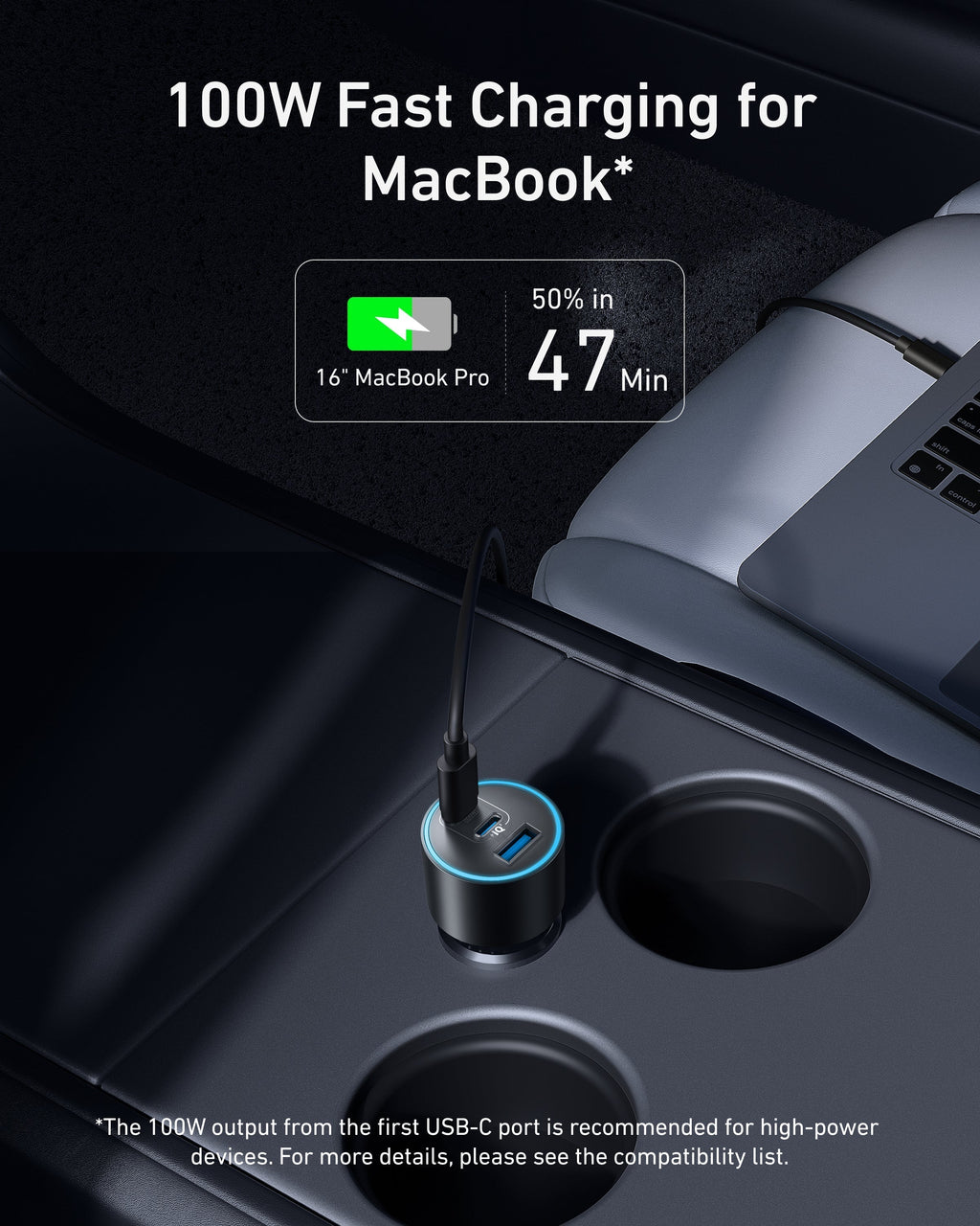 Anker Nano Car Charger 167.5W 3-Port Fast Charger - image 3