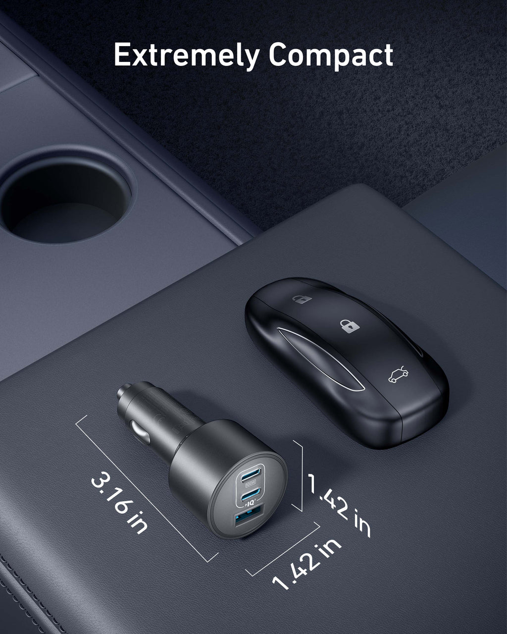 Anker Nano Car Charger 167.5W 3-Port Fast Charger - image 5
