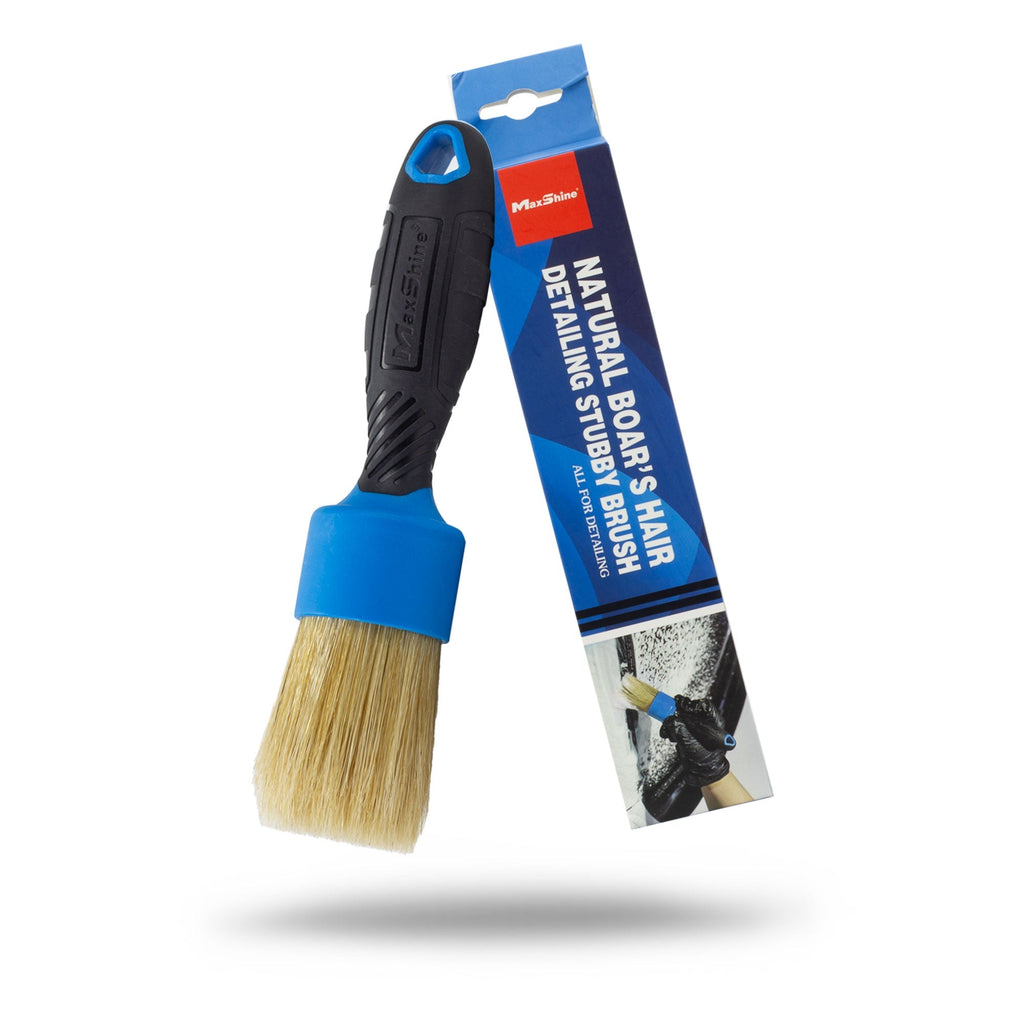 MaxShine Stubby Brush - Boar Hair & Mixed Bristle