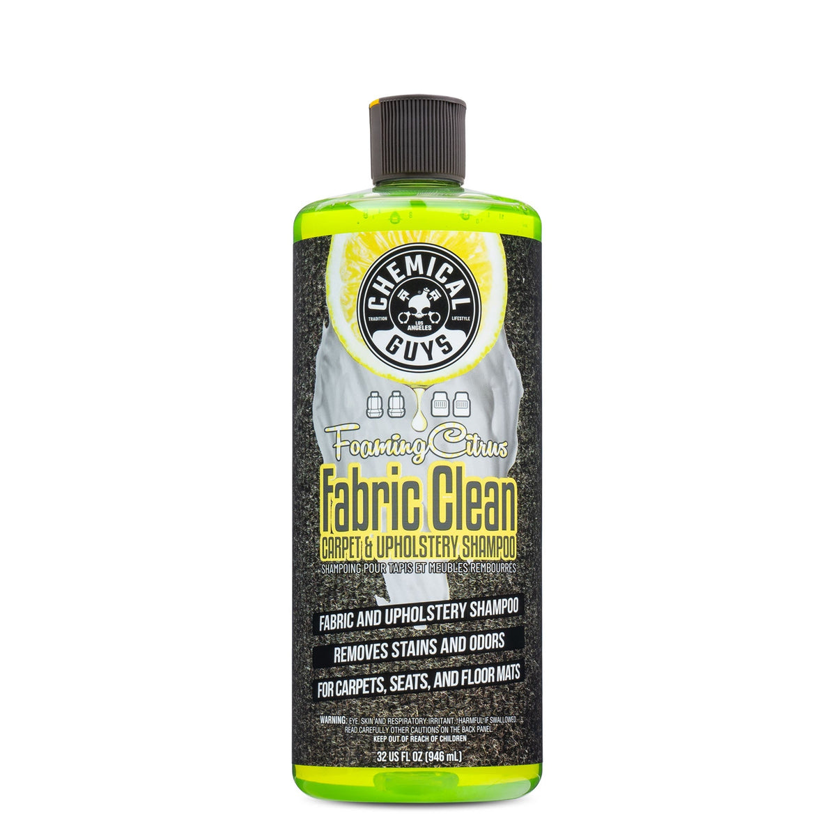 Chemical Guys Foaming Citrus Fabric Clean Carpet & Upholstery Shampoo