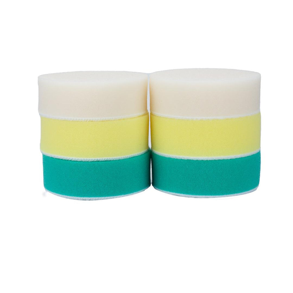 MaxShine Foam Car Polishing Pads Kit - 1in, 2in, 3in (6 Pack)