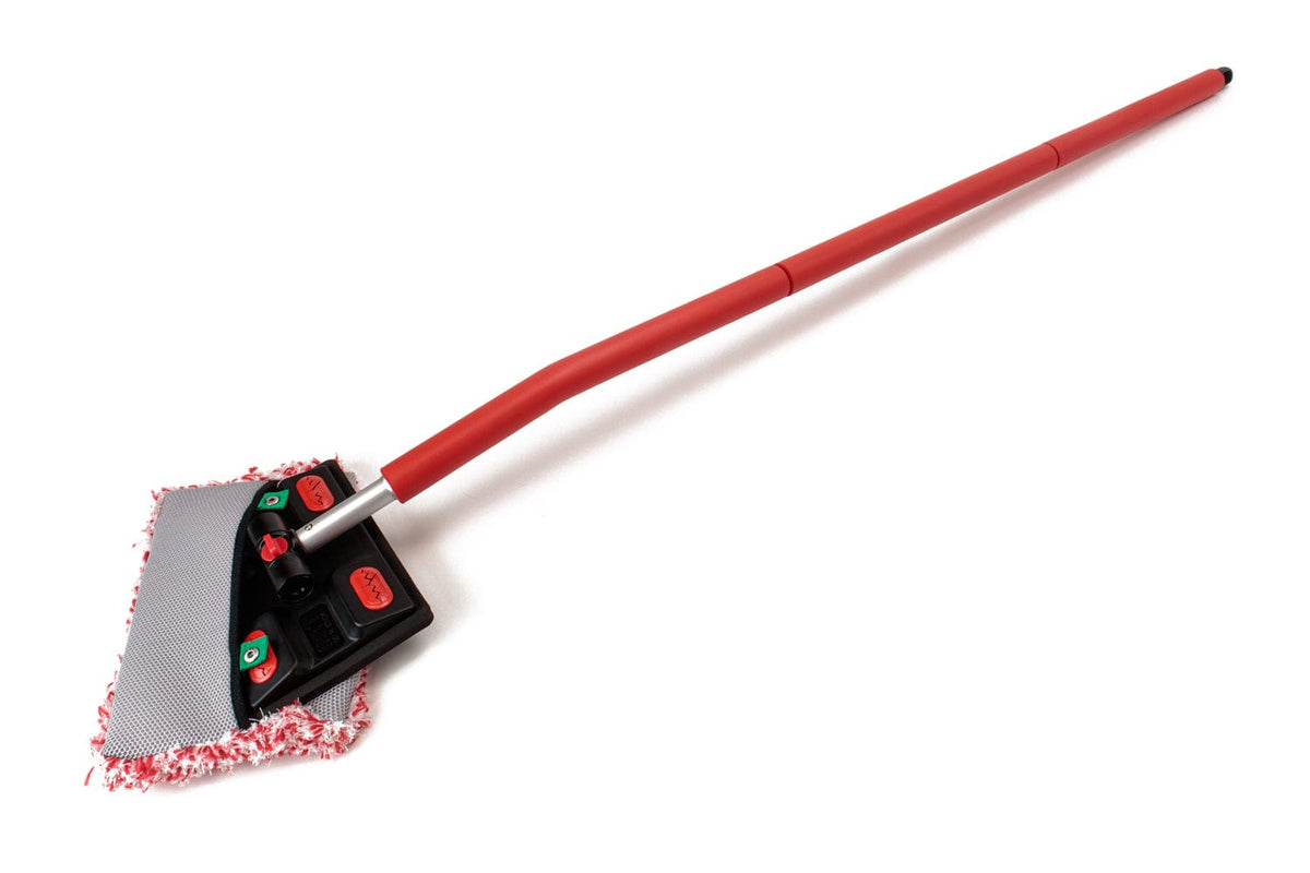 Autofiber [Mitt on a Stick PRO+] Premium Car Wash Mop, Brush, Pole, Mitt