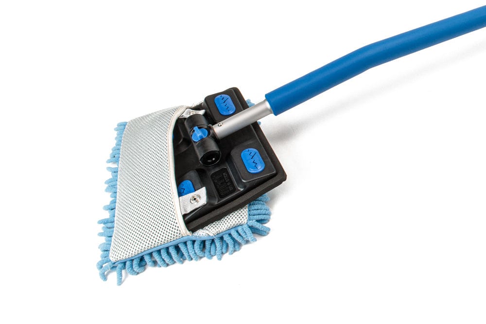 Autofiber [Mitt on a Stick PRO+] Premium Car Wash Mop, Brush, Pole, Mitt