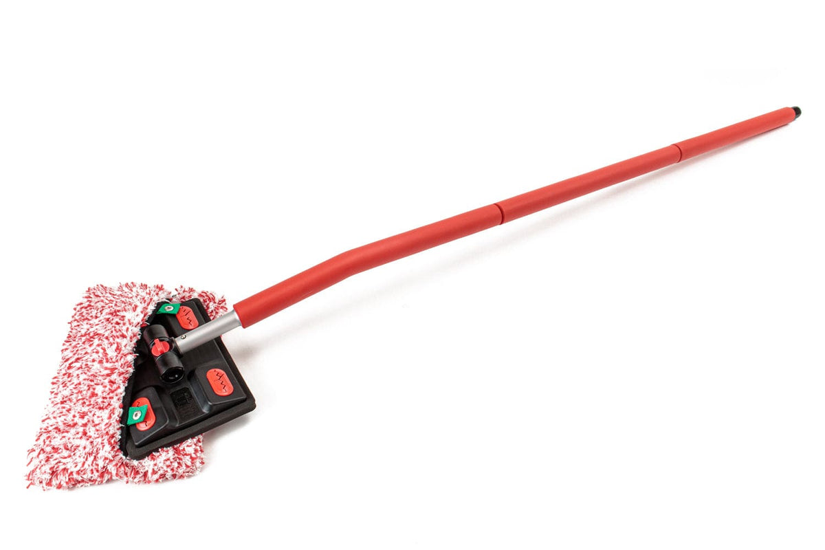 Autofiber [Mitt on a Stick PRO+] Premium Car Wash Mop, Brush, Pole, Mitt