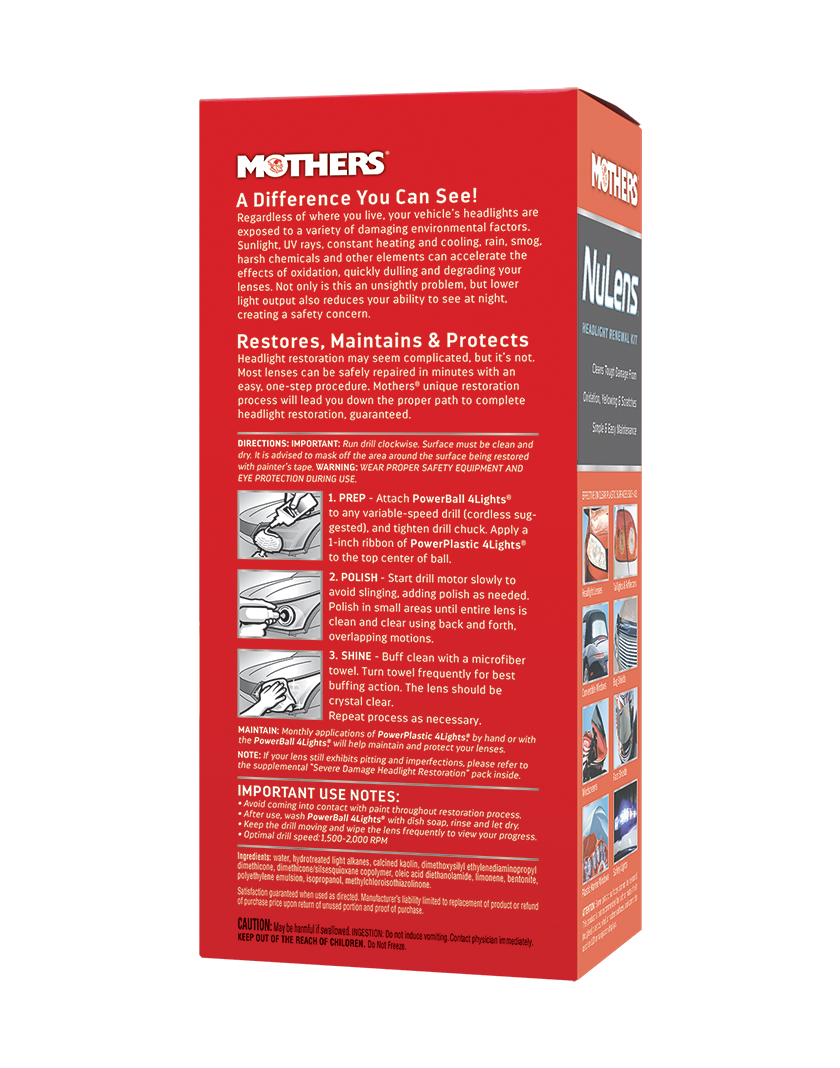 Mothers® Nulens® Headlight Renewal Kit