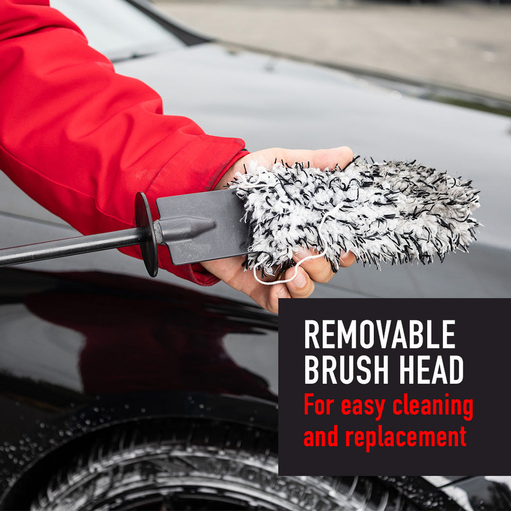 MaxShine Microfiber Soft Wheel Brush with Replaceable Cover