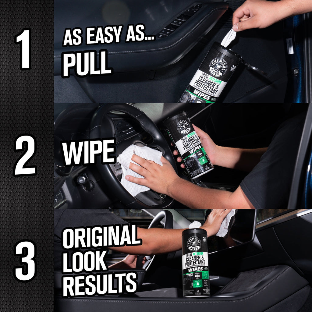 Chemical Guys Total Interior Wipes 3-Pack Kit