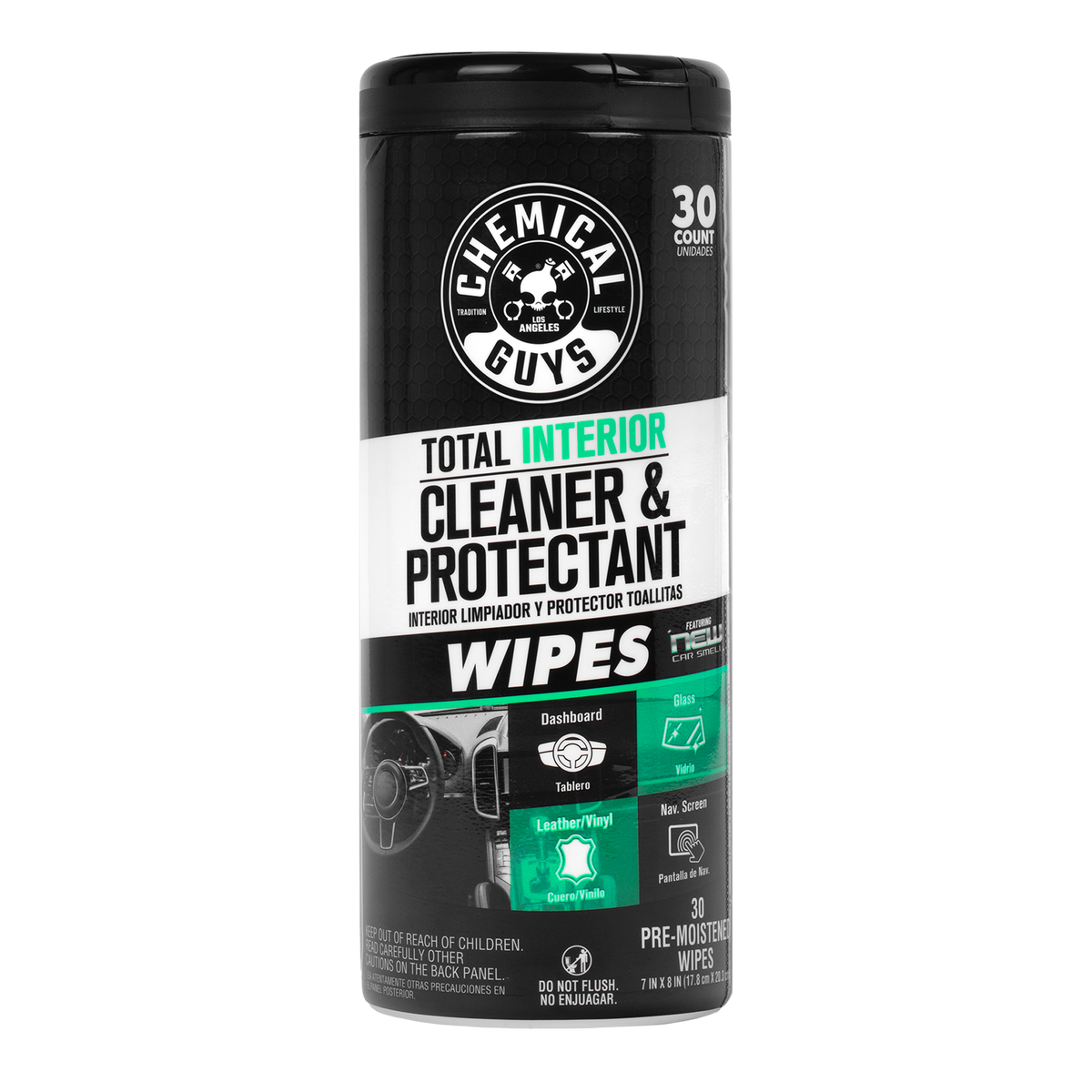 Chemical Guys Total Interior Cleaner & Protectant Canister Wipes
