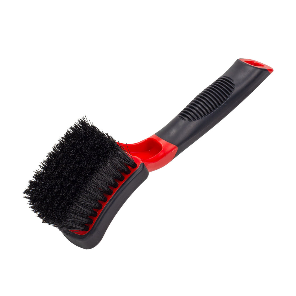 MaxShine Soft Grip Heavy Duty Tire Brush with Short Handle
